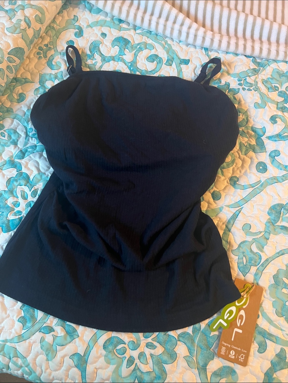 OGL Black Ribbed Tank Top